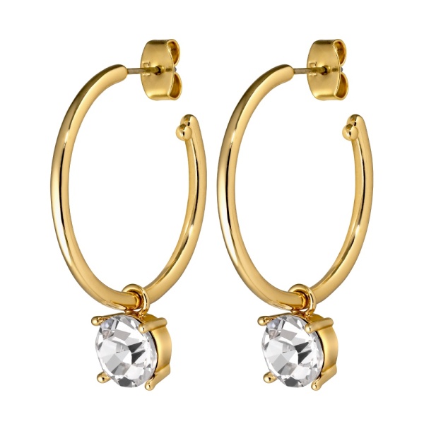 Dyrberg Kern Diega Gold Earrings - Crystal